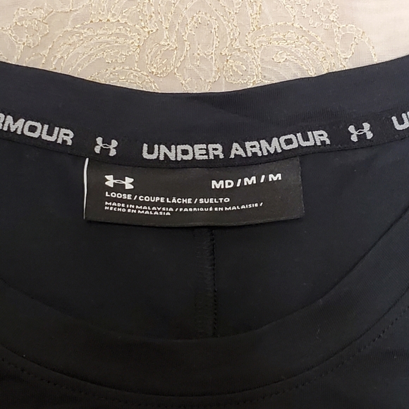 UA Men's Loose Fitted UA Arm Sleeve Tee - Picture 4 of 7